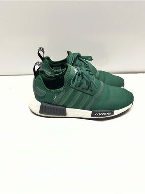 adidas Green Knit NMD R1 Sneakers with White Boost Midsole